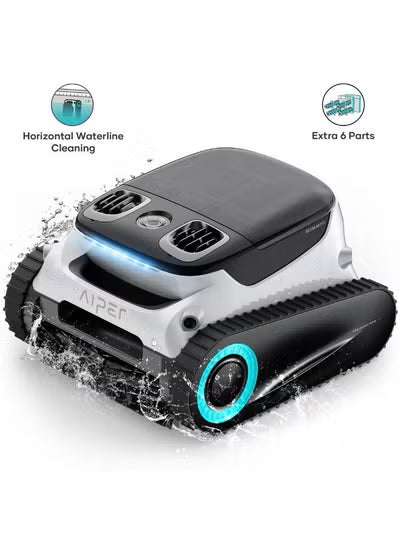 Aiper Scuba N1 Pro Cordless Robotic Pool Cleaner – Quad-Brushless Motors, 180-Min Battery, Infrared Sensors, Horizontal Waterline Cleaning, 5L Basket, In-Ground Pools up to 2,150 sq.ft – White