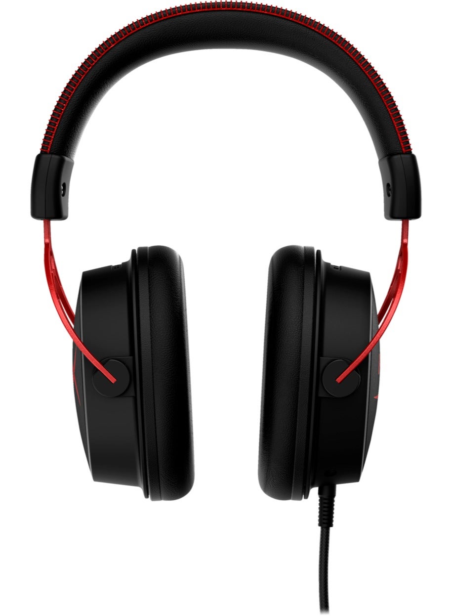 HyperX Cloud Alpha Gaming Headset + QuadCast USB Microphone – Black / Red