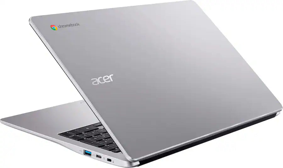 Chromebook 315 Laptop With 15.6-Inch Full HD Display, Celeron N4500 Processor/4GB RAM/64GB Emmc/Intel UHD Graphics/Chrome OS + Included Protective Sleeve English Sparkly Silver