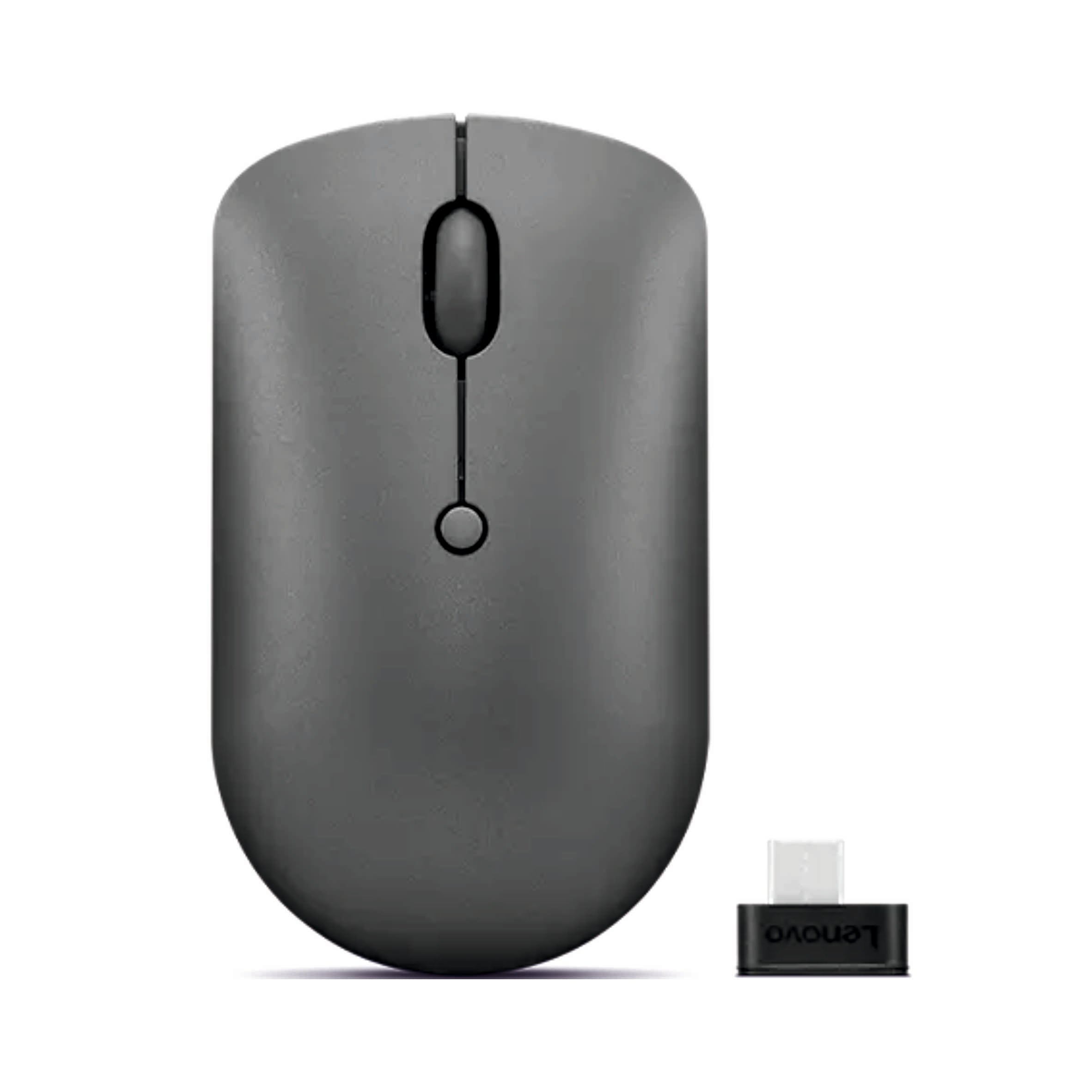 Lenovo 540 USB-C Compact Wireless Mouse – Battery Powered, Grey