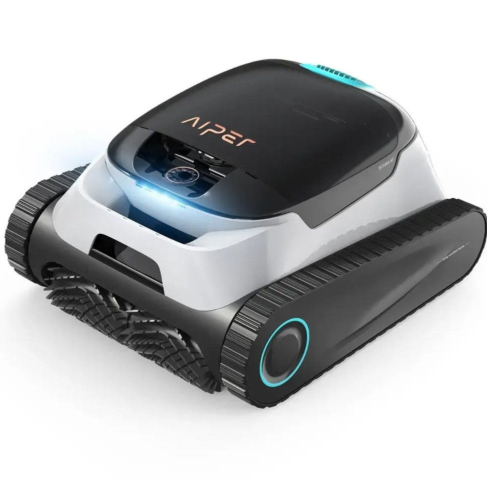 Aiper Scuba N1 Cordless Robotic Pool Cleaner – Automatic Vacuum for In-Ground Pools up to 1600 sq. ft., 150-Min Runtime – White