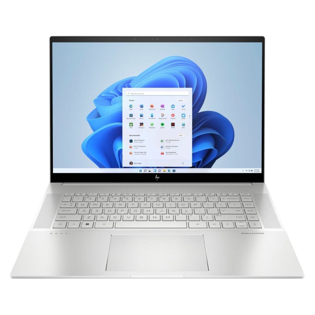 كمبيوتر محمول HP ENVY بشاشة لمس 16 بوصة، Intel Core i7-13700H، ذاكرة وصول عشوائي 32 جيجابايت، SSD سعة 2 تيرابايت، NVIDIA RTX 4060 (8 جيجابايت)، Windows 11 Home – فضي