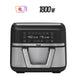 Bella Pro Series 9-Qt Digital Air Fryer with Dual Flex Basket, 1800W – Stainless Steel