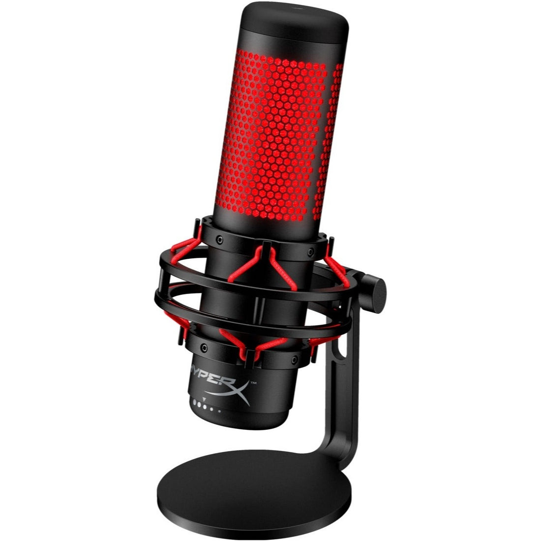 سماعة رأس الألعاب HyperX Cloud Alpha + ميكروفون QuadCast USB - أسود/أحمر