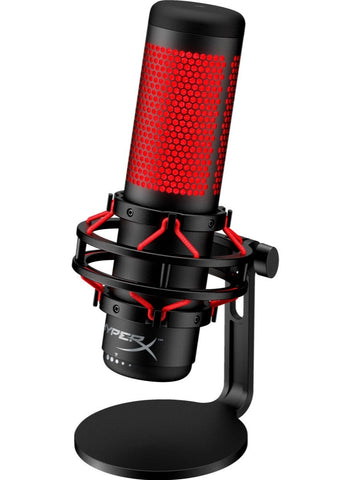 HyperX Cloud Alpha Gaming Headset + QuadCast USB Microphone – Black / Red