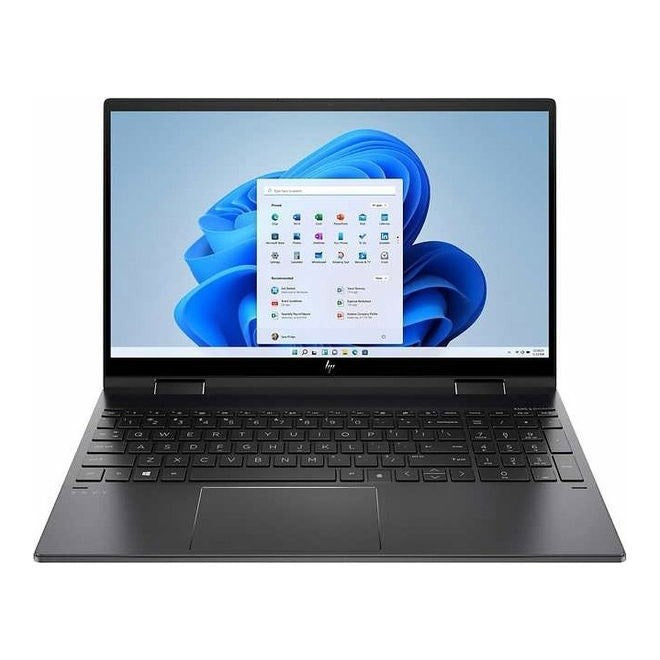 كمبيوتر محمول HP Envy x360 بشاشة 15.6 بوصة عالية الدقة بالكامل - Ryzen 7، وذاكرة وصول عشوائي (RAM) سعة 12 جيجابايت، ومحرك أقراص ذو حالة صلبة (SSD) سعة 512 جيجابايت - رمادي