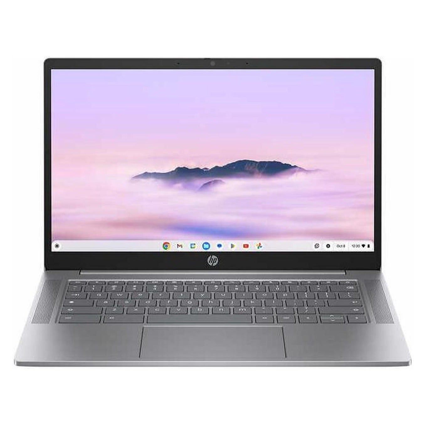 HP Chromebook Plus 14" Touch FHD Laptop i3-N305 8GB RAM 256GB Flash Chrome OS – Bundle with Wireless Mouse & Sleeve – Silver