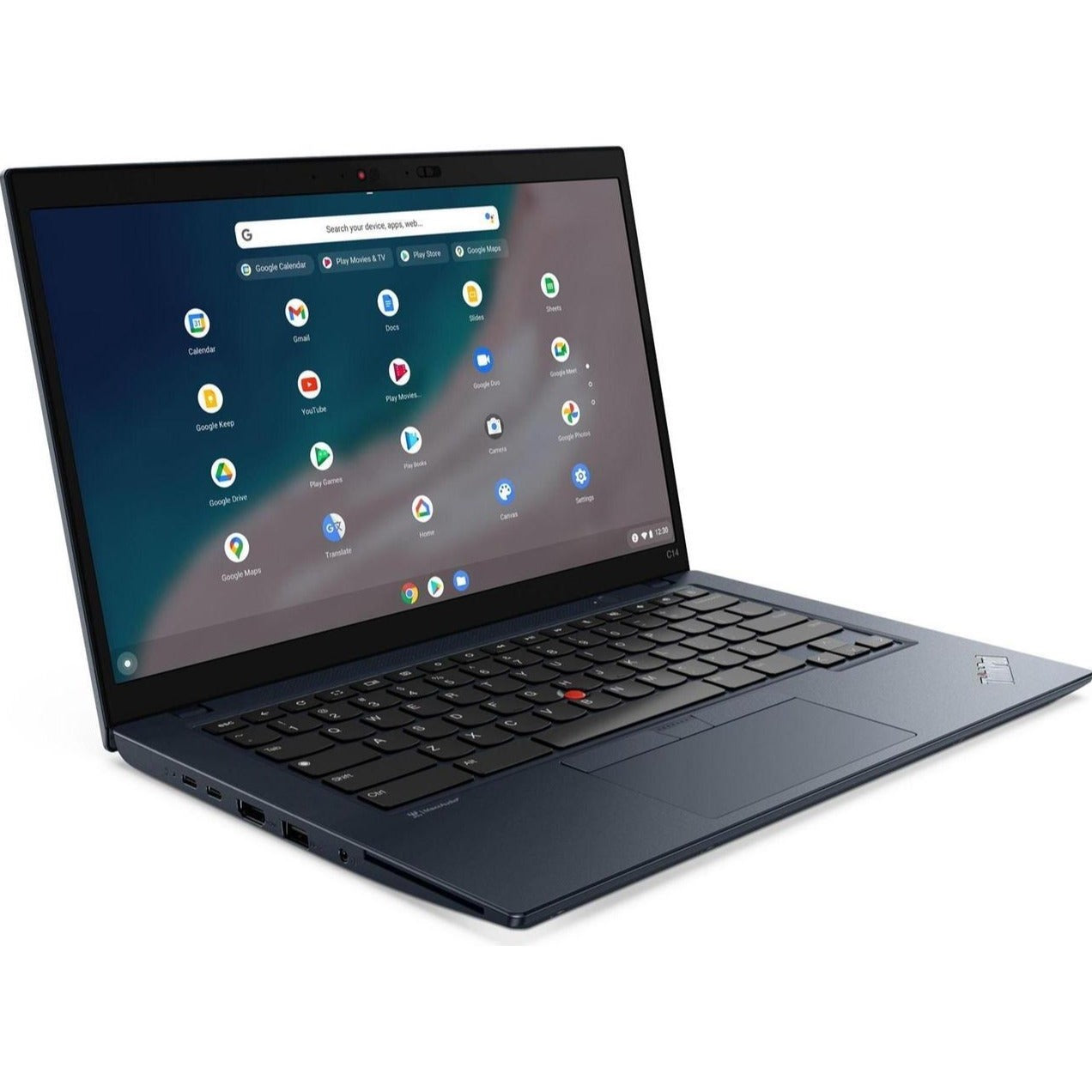 Lenovo ThinkPad C14 Chromebook 14" Touch FHD Laptop i5-1245U 8GB RAM 256GB SSD Chrome OS – Abyss Blue