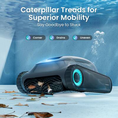 Aiper Scuba S1 Cordless Robotic Pool Cleaner with MicroMesh Filtration, WavePath Navigation & App Control – Black