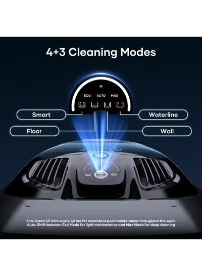 Aiper Scuba X1 Pro Adaptive Robotic Pool Cleaner – 6,600 GPH, FlexiPath Smart Navigation, MicroMesh Ultra-Fine Filtration, App Control, Gray