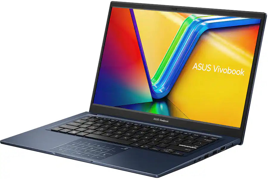 لابتوب ايسوس فيفو بوك 14 – معالج Intel Core i3-1315U، ذاكرة 8 جيجابايت DDR4، سعة تخزين 128 جيجابايت SSD، شاشة 14 بوصة FHD مضادة للتوهج، Wi-Fi 5، ويندوز 11 هوم – أزرق هادئ