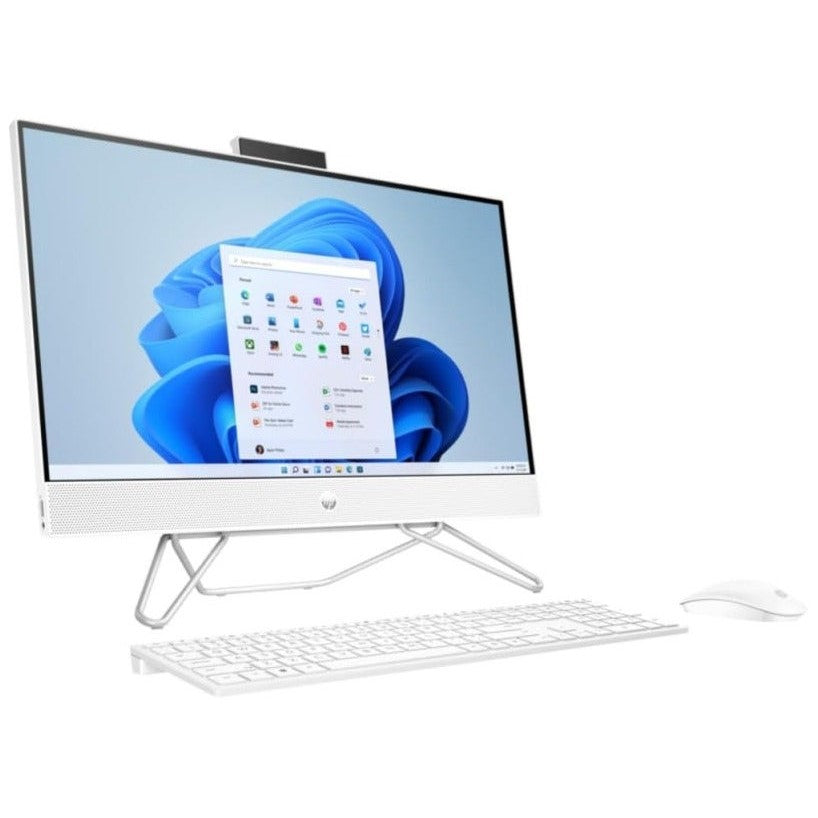 HP 27" All-in-One Touchscreen Desktop, Ryzen 7 5700U, 32GB RAM, 1TB SSD, Windows 11, White – Keyboard & Mouse Included