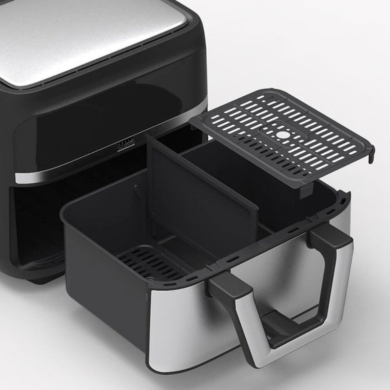 Bella Pro Series 9-Qt Digital Air Fryer with Dual Flex Basket, 1800W – Stainless Steel