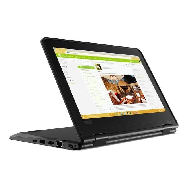 جهاز لابتوب 2 في 1 لينوفو ثينك باد 11e يوغا الجيل السادس للطلاب (شاشة 11.6 بوصة، معالج Intel m3، ذاكرة وصول عشوائي 4 جيجابايت، قرص صلب 256 جيجابايت SSD، ويندوز 10 برو)
