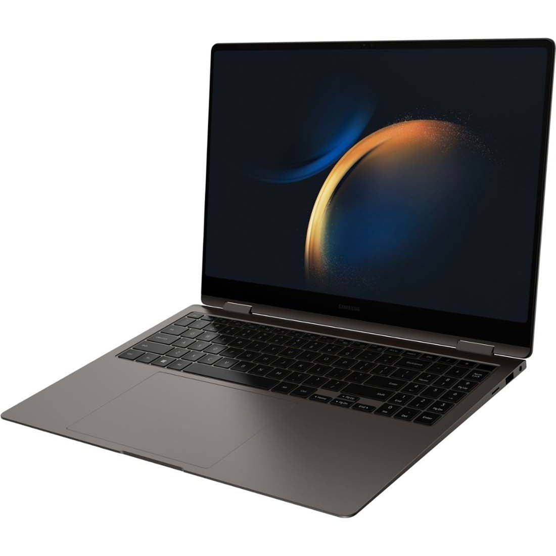 كمبيوتر محمول سامسونج جالكسي بوك 3 برو 360 2 في 1 بشاشة 16 بوصة، معالج Intel Core i7-1360P، ذاكرة وصول عشوائي 16 جيجابايت، قرص صلب 1 تيرابايت SSD، رسومات Intel Iris Xe، نظام تشغيل Windows 11 Home – جرافيت