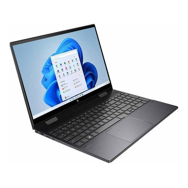 كمبيوتر محمول HP Envy x360 بشاشة 15.6 بوصة عالية الدقة بالكامل - Ryzen 7، وذاكرة وصول عشوائي (RAM) سعة 12 جيجابايت، ومحرك أقراص ذو حالة صلبة (SSD) سعة 512 جيجابايت - رمادي