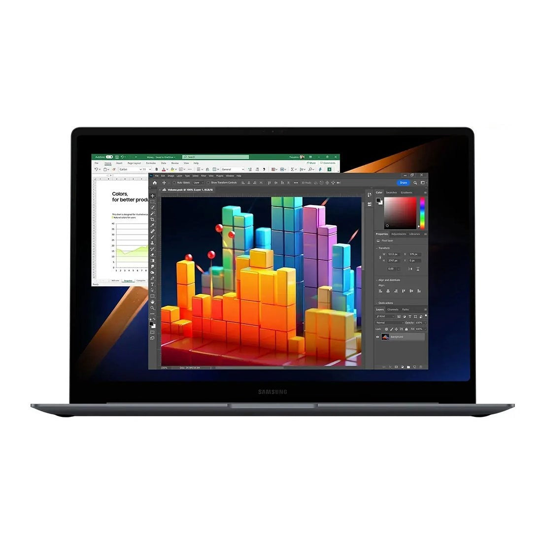 Samsung Galaxy Book4 Pro 16-Inch AMOLED Touch Laptop, Core Ultra 7-155H, 32GB RAM, 1TB SSD, Intel Iris Xe – Grey