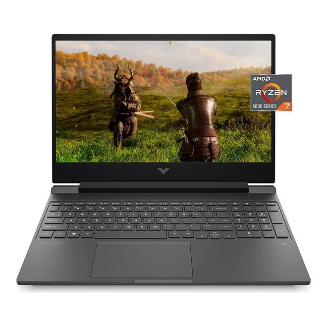 لابتوب الألعاب HP Victus 15.6 بوصة، معالج Ryzen 7 5800H، ذاكرة وصول عشوائي 16 جيجابايت، قرص صلب SSD سعة 1 تيرابايت، بطاقة رسومات RTX 3050 Ti، شاشة 144 هرتز FHD، ويندوز 11 – رمادي