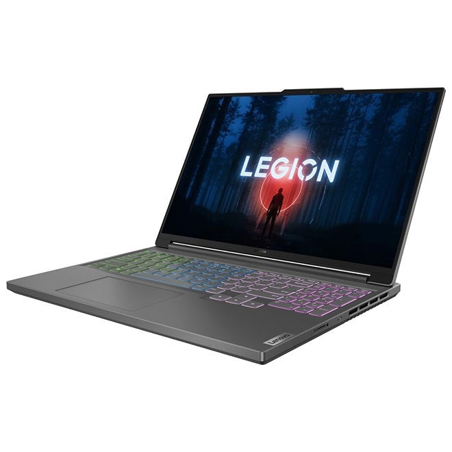 لاب توب لينوفو ليجن سليم 5 16 بوصة للألعاب، رايزن 5 7640HS، ذاكرة وصول عشوائي 16 جيجابايت، قرص صلب 512 جيجابايت، RTX 4060 8 جيجابايت، WUXGA 144 هرتز، ويندوز 11 – رمادي عاصفة