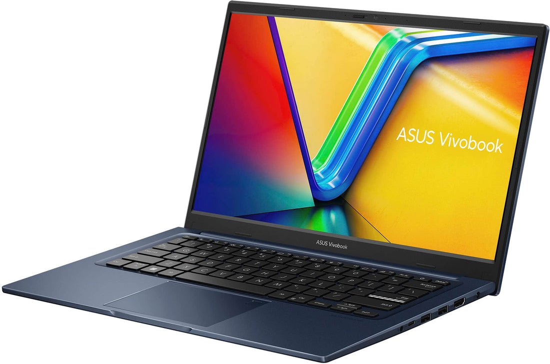 لابتوب ASUS Vivobook 14 بوصة، معالج Intel Core i3، ذاكرة وصول عشوائي 8 جيجابايت، قرص صلب 128 جيجابايت SSD، بطاقة رسومات Intel UHD 770، نظام تشغيل Windows 11 Home في وضع S، أزرق هادئ - إصدار دولي