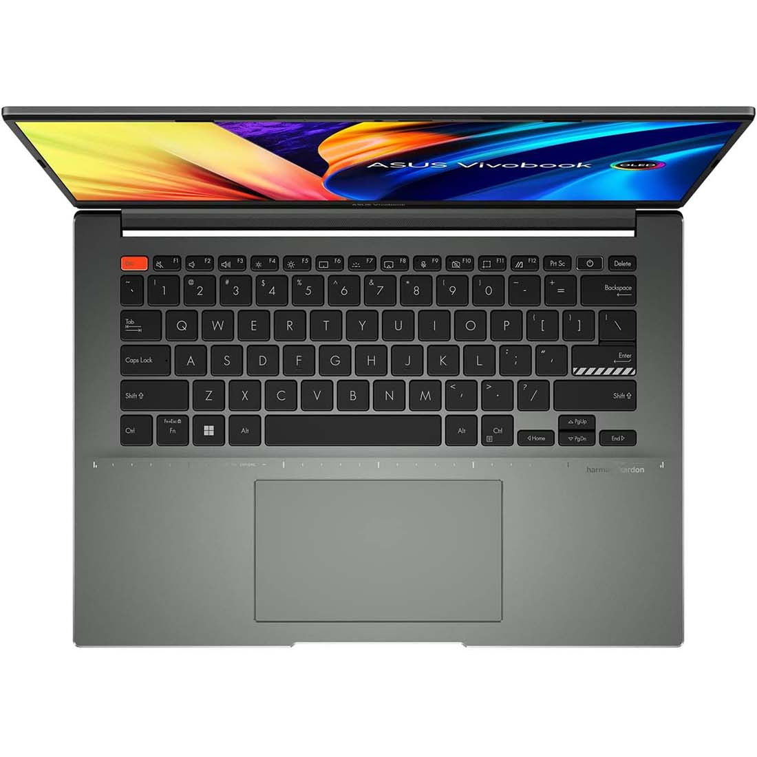 لابتوب ASUS VivoBook 14.5 بوصة بمنصة Intel Evo – معالج Core i7، ذاكرة وصول عشوائي 12 جيجابايت، قرص تخزين صلب 512 جيجابايت – أسود داكن
