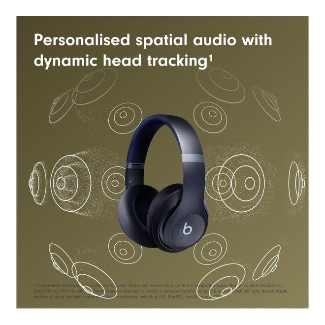 Beats Studio Pro Wireless Over-Ear Headphones (2023) – Noise Cancelling, Spatial Audio, Navy