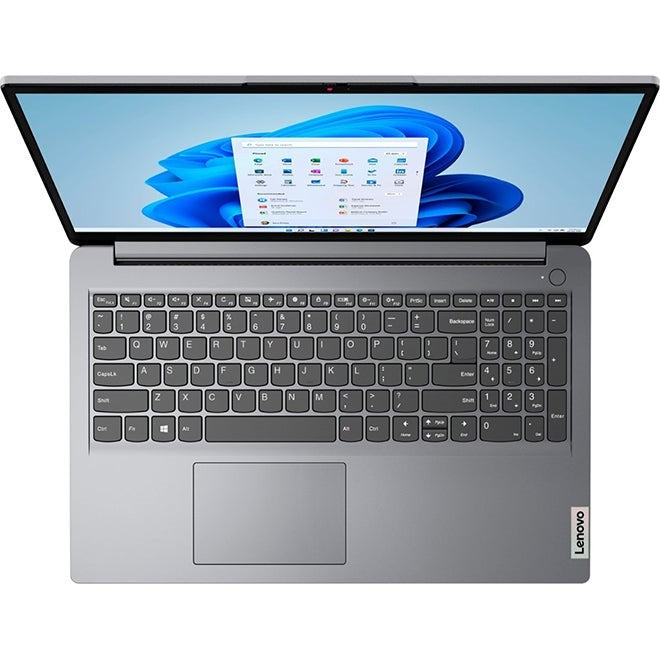 Lenovo Ideapad 1 15.6" Laptop, AMD Athlon 3050U, 4GB RAM, 128GB eMMC, Windows 11 Home – Cloud Grey
