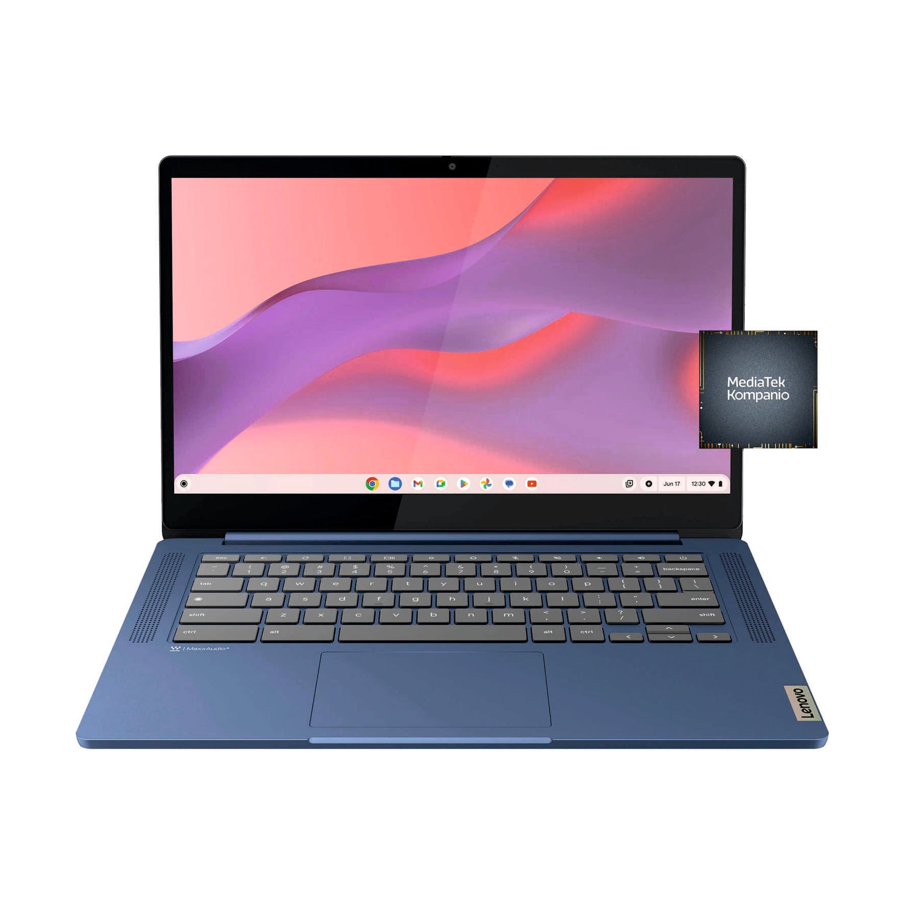 Lenovo IdeaPad Slim 3 Chromebook 14" Laptop, MediaTek, 4GB RAM, 64GB eMMC, Chrome OS, Abyss Blue - International Version