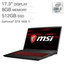MSI GF75 Thin Gaming Laptop, 17.3