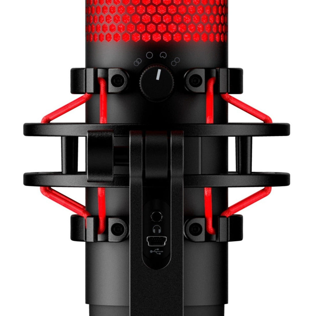 سماعة رأس الألعاب HyperX Cloud Alpha + ميكروفون QuadCast USB - أسود/أحمر