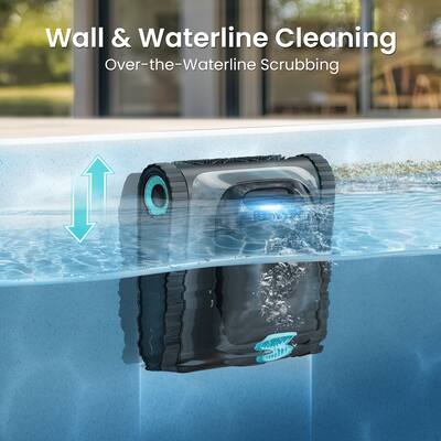 Aiper Scuba S1 Cordless Robotic Pool Cleaner with MicroMesh Filtration, WavePath Navigation & App Control – Black