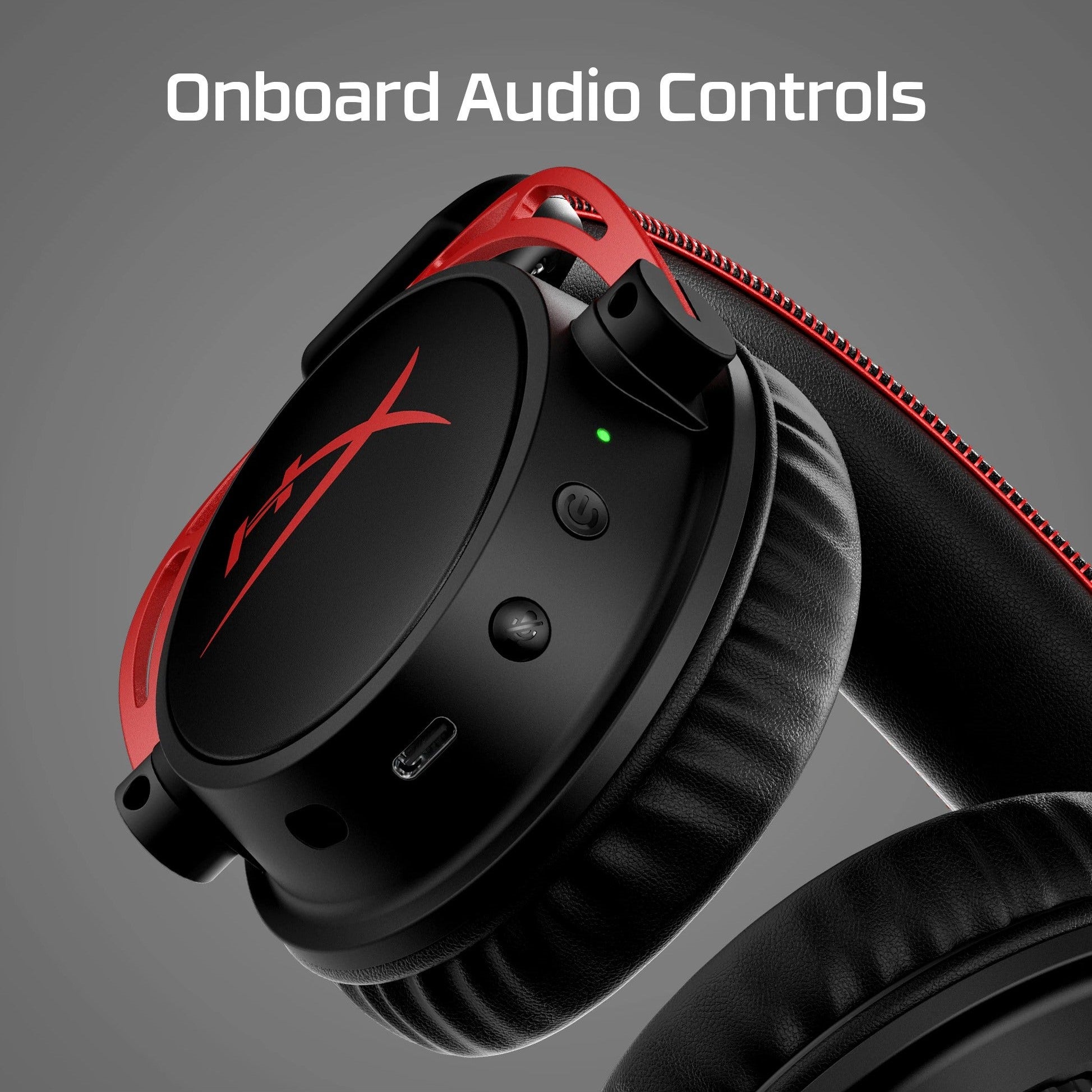 HyperX Cloud Alpha Gaming Headset + QuadCast USB Microphone – Black / Red