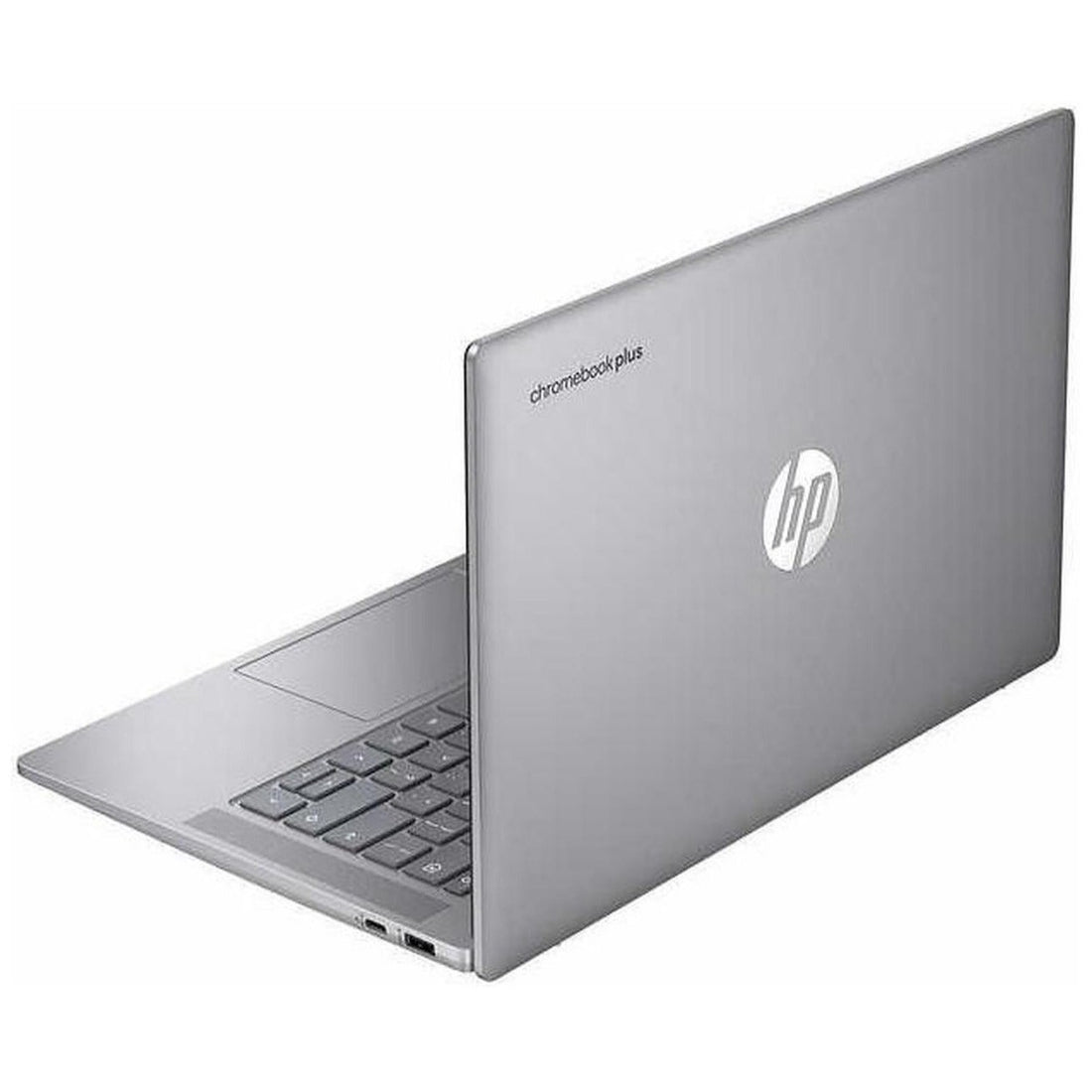 HP Chromebook Plus 14" Touch FHD Laptop i3-N305 8GB RAM 256GB Flash Chrome OS – Bundle with Wireless Mouse & Sleeve – Silver