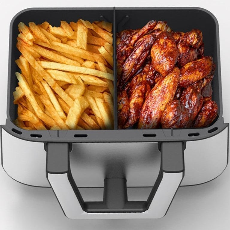 Bella Pro Series 9-Qt Digital Air Fryer with Dual Flex Basket, 1800W – Stainless Steel