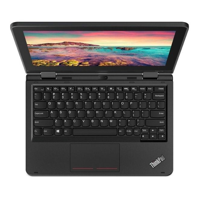 جهاز لابتوب 2 في 1 لينوفو ثينك باد 11e يوغا الجيل السادس للطلاب (شاشة 11.6 بوصة، معالج Intel m3، ذاكرة وصول عشوائي 4 جيجابايت، قرص صلب 256 جيجابايت SSD، ويندوز 10 برو)