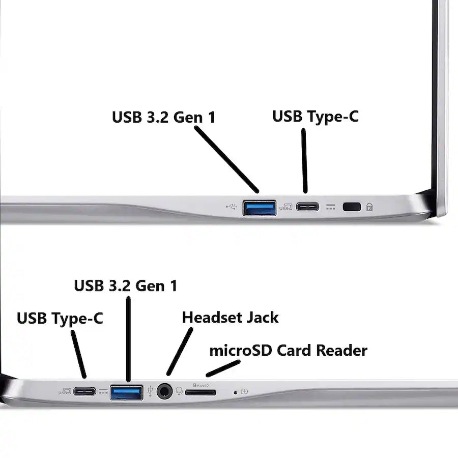 Chromebook 315 Laptop With 15.6-Inch Full HD Display, Celeron N4500 Processor/4GB RAM/64GB Emmc/Intel UHD Graphics/Chrome OS + Included Protective Sleeve English Sparkly Silver