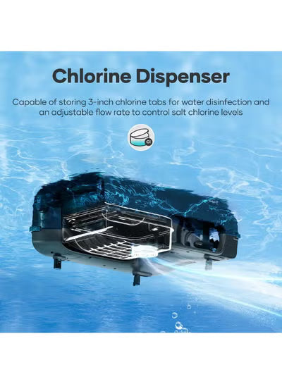 Aiper Surfer S2 Solar-Powered Robotic Pool Skimmer – 24/7 Continuous Cleaning, 35+ Hour Battery, DebrisGuard, 150μm Filter, App Control, Anti-Stranding – Gray