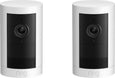 Ring - Outdoor Cam Plus, Battery 2pk, with 2K Video and Ring Vision, Low-Light Sight, and Mount-Anywhere Versatility - White