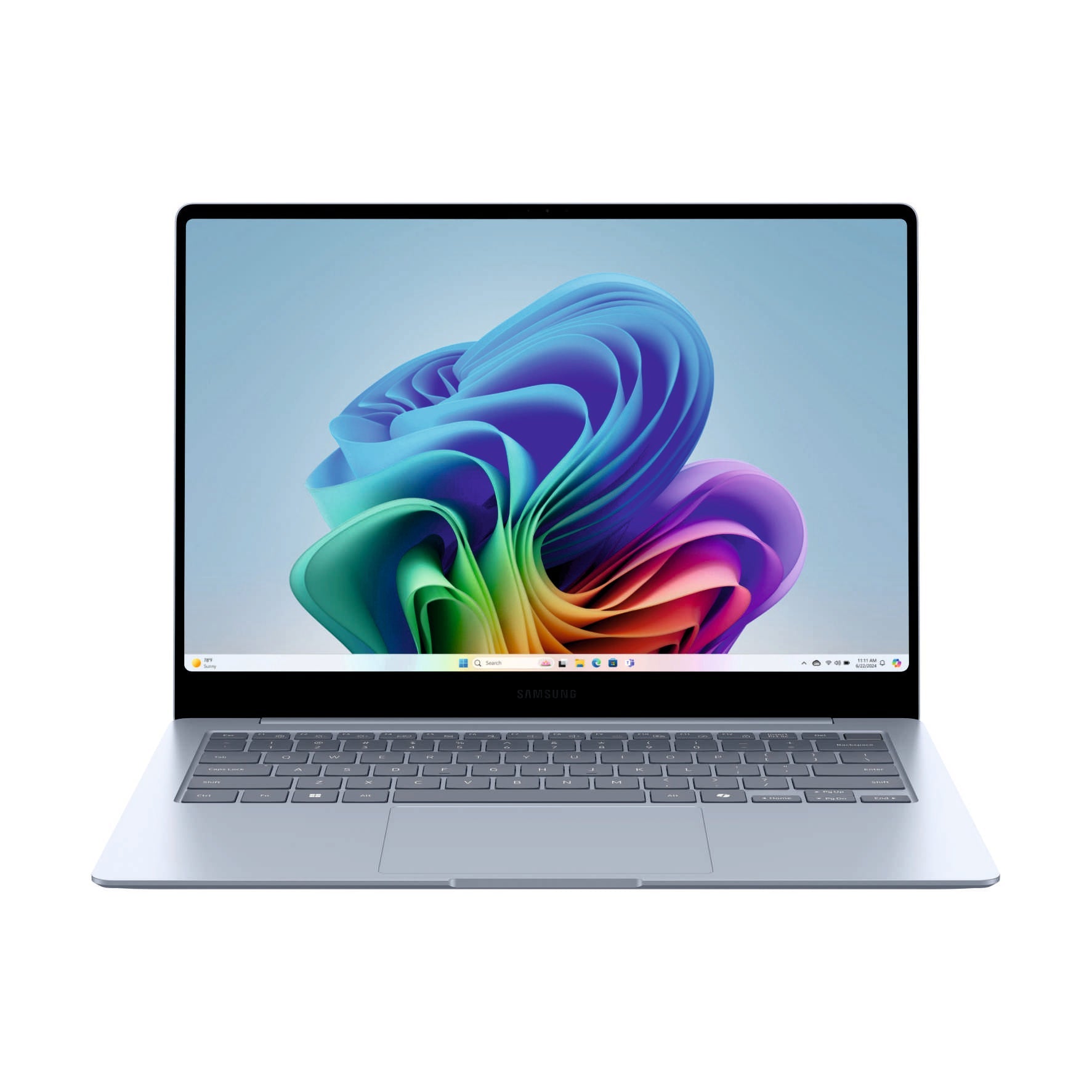 Samsung Galaxy Book4 Edge 14" Laptop, Qualcomm Snapdragon, 16GB RAM, 512GB Flash, Qualcomm Adreno, Windows 11 Home, Sapphire Blue - International Version