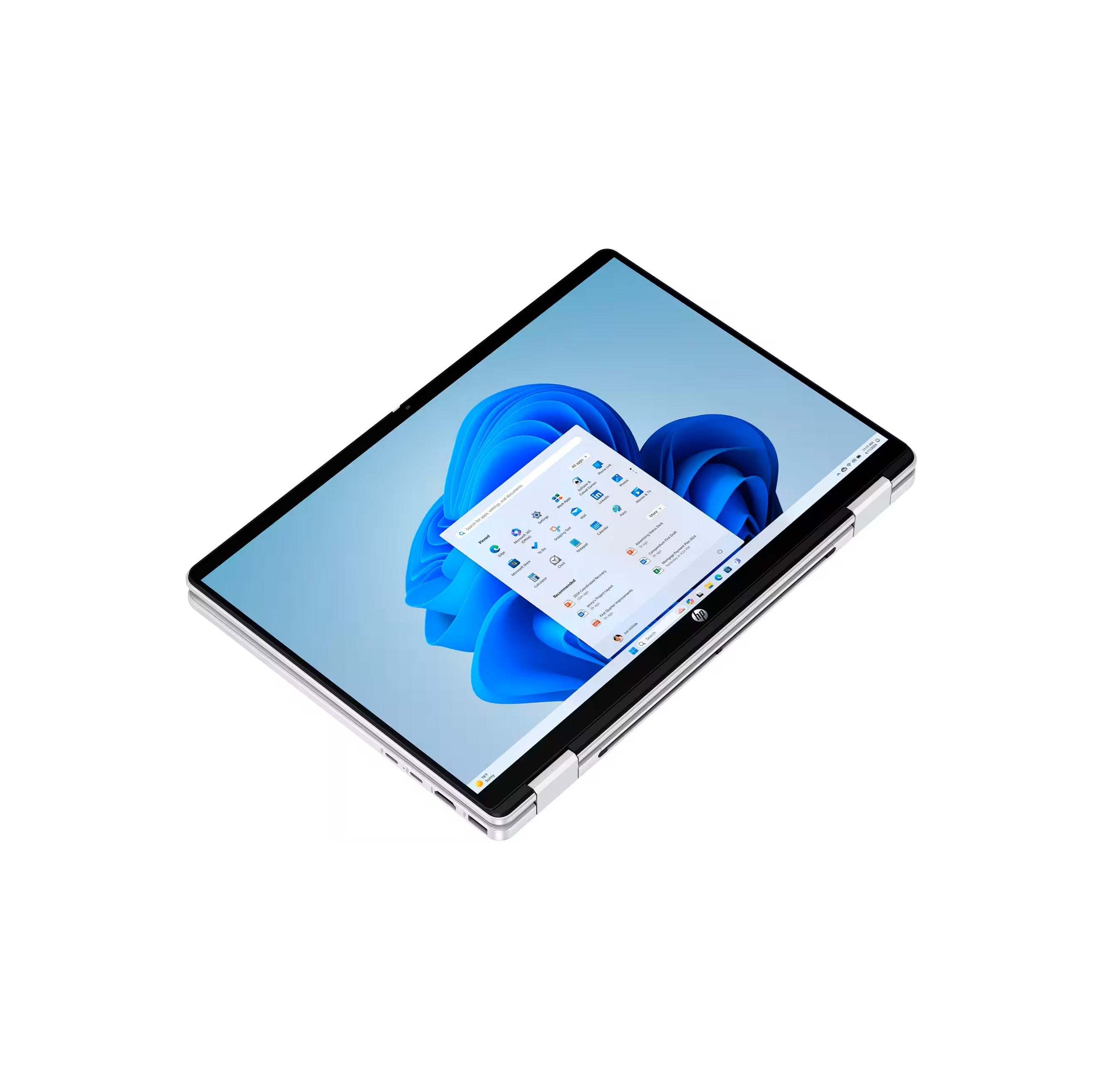 HP OmniBook 5 Flip 2-in-1 Laptop With 14-Inch 2K Touch-Screen Display, Intel Core 5 Processor/8GB RAM/512GB SSD/Intel Arc Graphics/Windows 11 Home English Glacier Silver