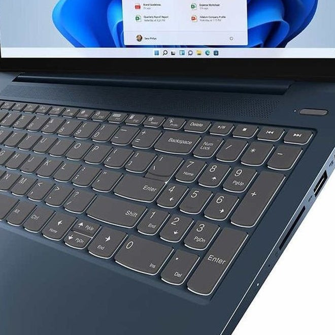 لينوفو ايديا باد 5 15ITL05 – لابتوب بشاشة لمس 15.6 بوصة عالية الدقة | معالج Intel Core i7-1165G7، ذاكرة وصول عشوائي 12 جيجا بايت، قرص صلب 512 جيجا بايت SSD – أزرق لافندر