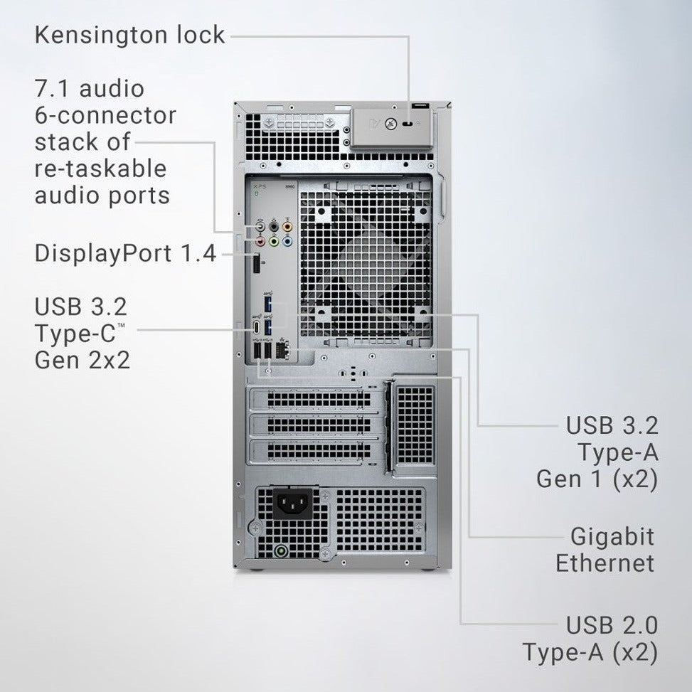 XPS Tower PC – Intel Core i7-14700, 64GB RAM, 2TB SSD, RTX 4060 Ti (8GB) – Platinum