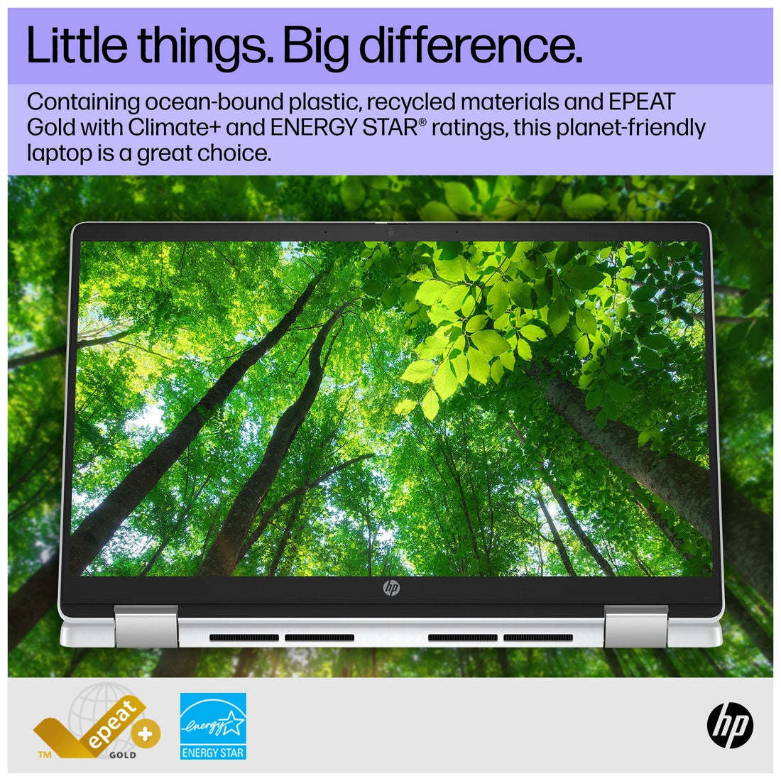 HP X360 2-in-1 Chromebook Laptop, 14" FHD Touch Display, Intel Celeron N200, 8GB RAM, 128GB UFS, Chrome OS – Silver