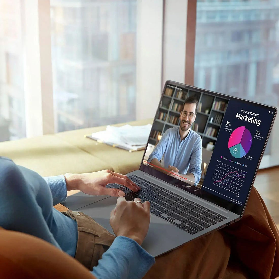 Samsung Galaxy Book4 Pro 16-Inch AMOLED Touch Laptop, Core Ultra 7-155H, 32GB RAM, 1TB SSD, Intel Iris Xe – Grey