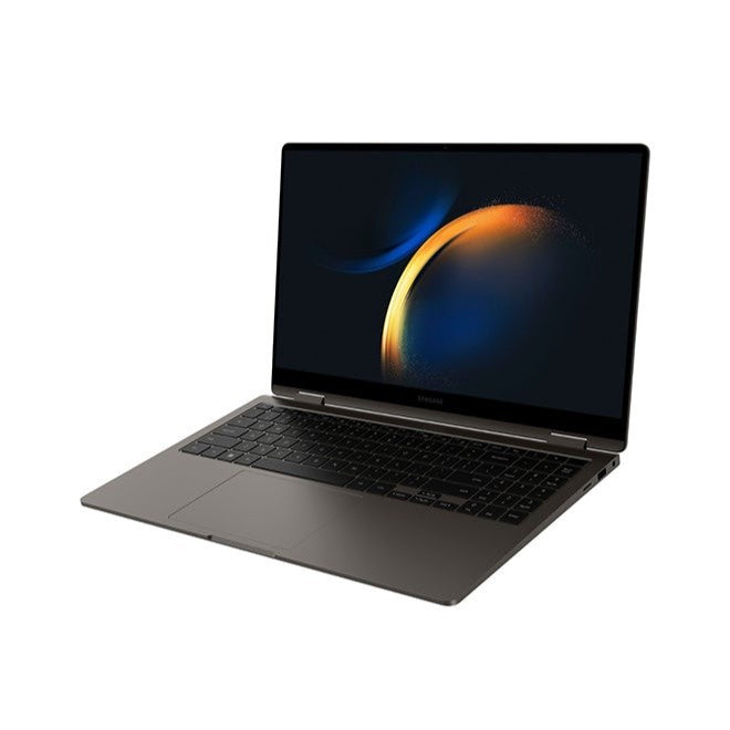جهاز الكمبيوتر المحمول سامسونج جالكسي بوك 3 بشاشة 15.6 بوصة، معالج Intel Core i7-1360P، ذاكرة وصول عشوائي 16 جيجابايت، قرص صلب 1 تيرابايت SSD، بطاقة رسومات Intel Iris Xe Graphics، ويندوز 11 هوم – جرافيت