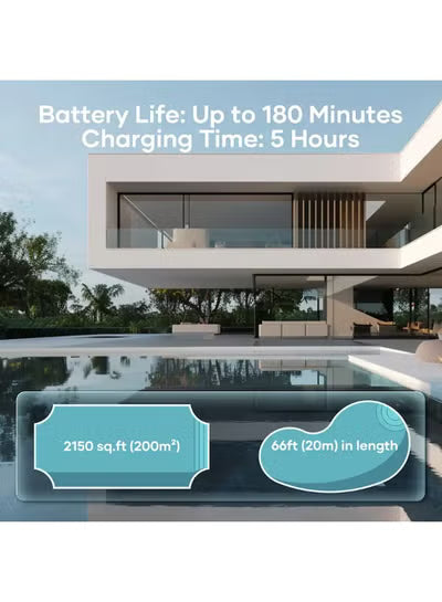 Aiper Scuba X1 Pro Adaptive Robotic Pool Cleaner – 6,600 GPH, FlexiPath Smart Navigation, MicroMesh Ultra-Fine Filtration, App Control, Gray