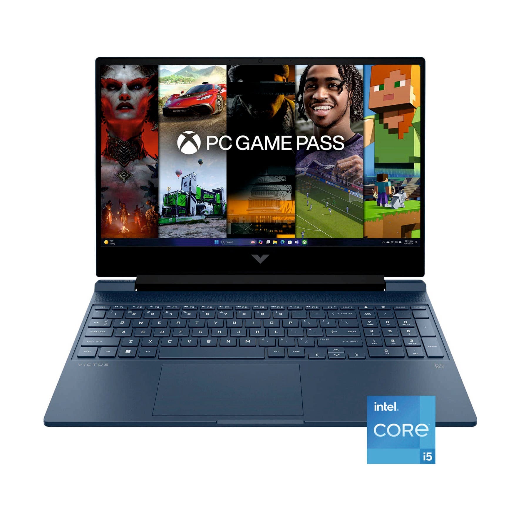 HP Victus 15.6" Full HD 144Hz Gaming Laptop, Intel Core i5, 8GB RAM, 512GB SSD, GeForce RTX 3050, Windows 11 Home, Performance Blue - International Version