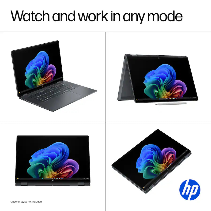 HP - OmniBook X Flip - Copilot+ PC - 16" 3K OLED Touch-Screen Laptop - Intel Core Ultra 9 288V 2024 - 32GB Memory - 2TB SSD - Eclipse Gray