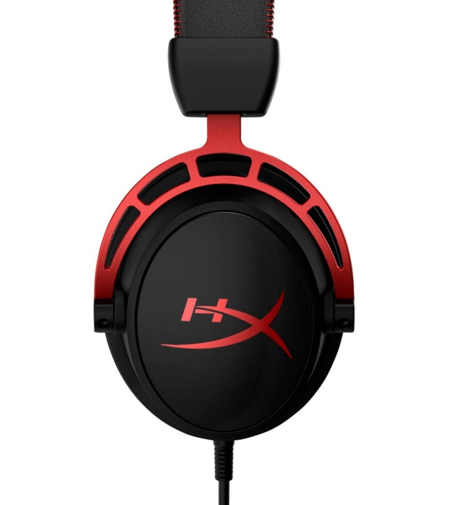 سماعة رأس الألعاب HyperX Cloud Alpha + ميكروفون QuadCast USB - أسود/أحمر