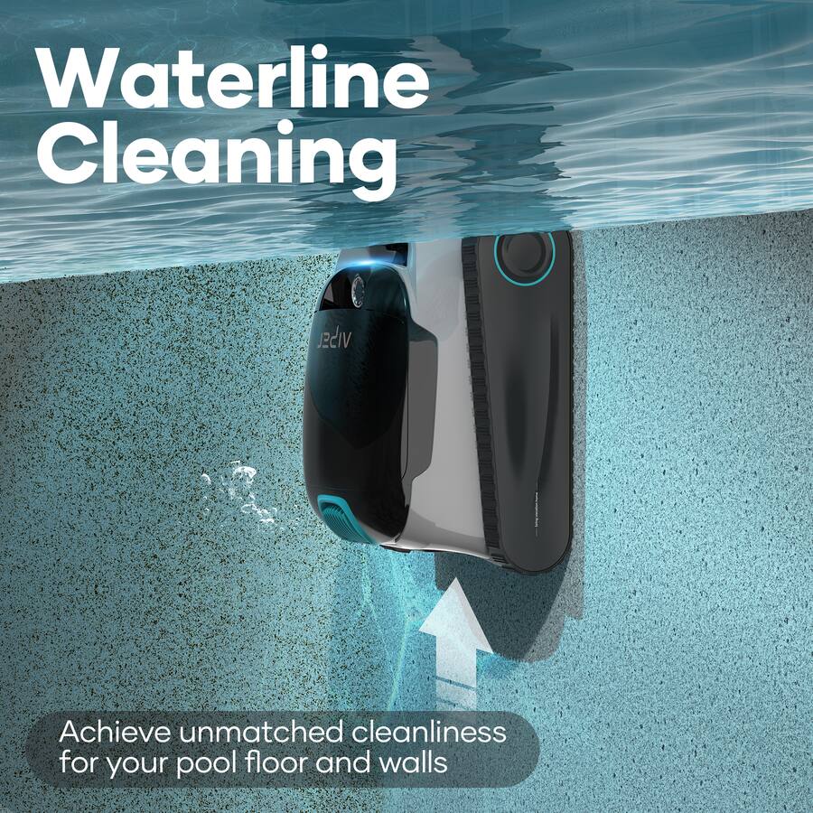 Aiper Scuba N1 Plus Cordless Robotic Pool Cleaner – 80 GPM, 180-Min Battery, Caterpillar Treads, WavePath 2.0, MicroMesh Filtration, 4 Cleaning Modes, App Control – White
